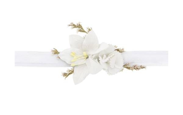 Partydeco Hochzeitsaccessoire Blumenarmband Weiss