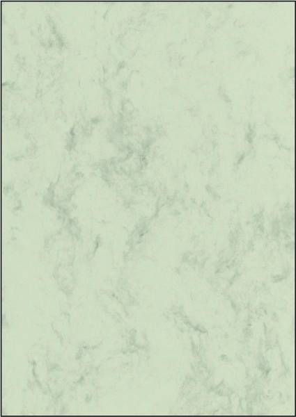 Designpapier Marmor A4 grün, 200g 50 Blatt SIGEL DP552