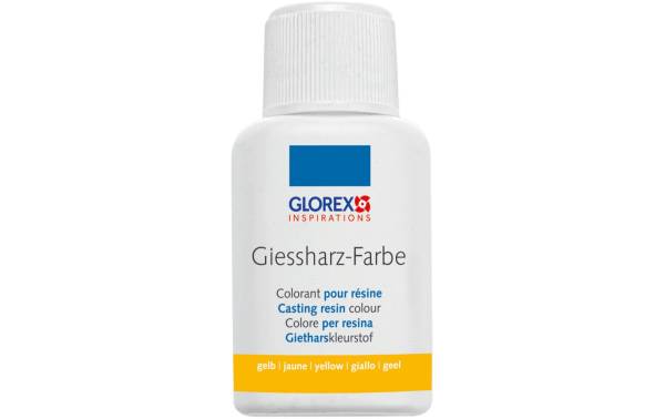 Glorex Farbpigmente Giessharz Farbe 20 ml, Gelb