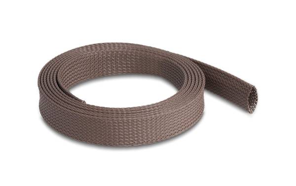Delock Geflechtschlauch nagerfest, 2 m x 25 mm Braun