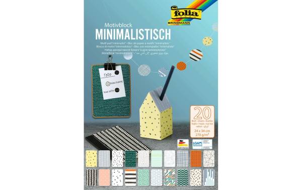 folia Motivblock "Minimalistisch", 240 x 340 mm, 20 Blatt