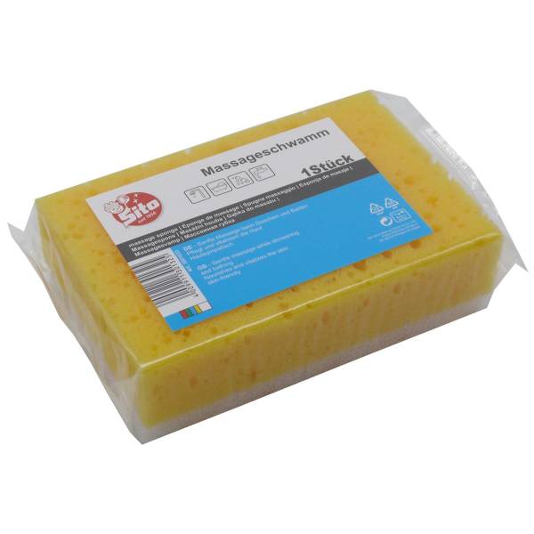 70x Sito Massageschwamm, eckig, bunt, 1er 150x100x47.5mm