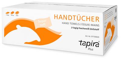 Tapira Handtuchpapier Plus, 203 x 320 mm, W-Falz, hochweiß