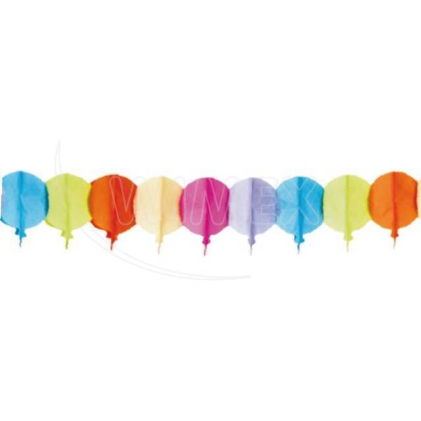 Papier-Girlande Luftballons 19cm x 4m – 1 Stück