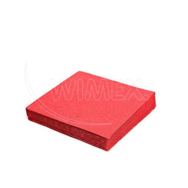 Serviette 2-lagig rot 33 x 33 cm – 50 Stück