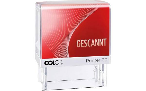 COLOP Textstempel Printer 20 L "GESCANNT", mit Textplatte