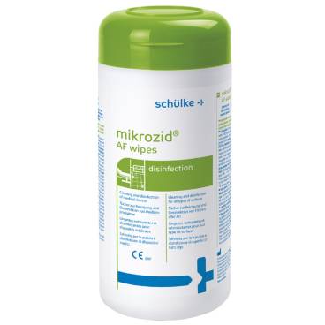 Schülke mikrozid® AF Desinfektionstücher – Spenderdose à 150 Tücher