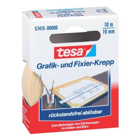 tesa Grafik- und Fixierkreppband, 19 mm x 10 m