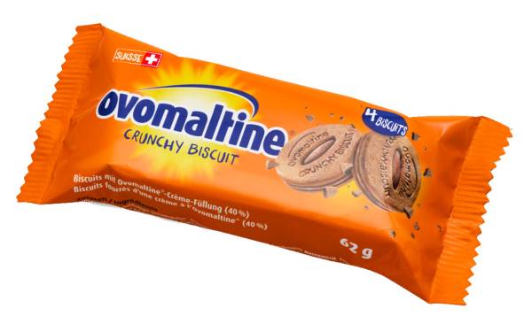 Crunchy Biscuit 62g 4 Stück OVOMALTIN 8808