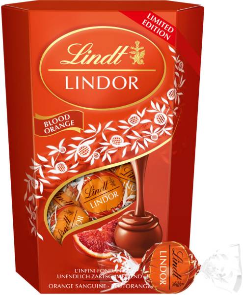 LINDT Lindor Kugeln 660305 Blutorange 200g
