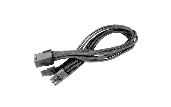 SilverStone Stromverlängerungskabel 8Pin – 6+2Pin PCIe Schwarz