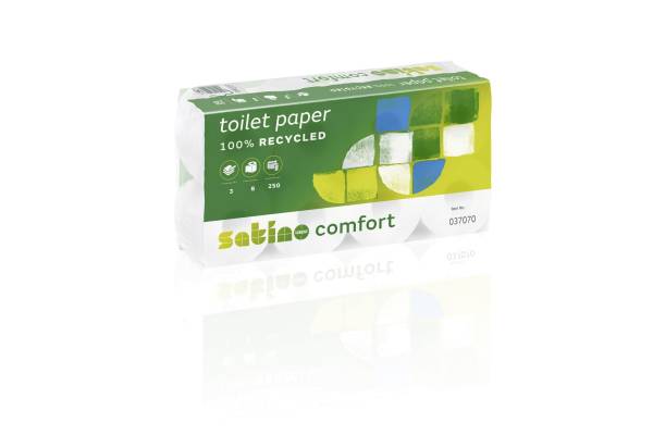 Satino Comfort Toilettenpapier 3-lagig Hochweiss - 1 Pack à 8 Rolle
