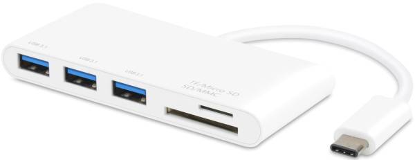 Hub USB-C - Reader,3x Hub USB-C 3.1 VIVANCO 45387