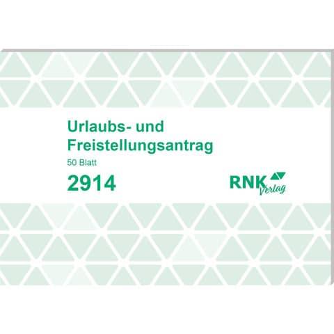 RNK Verlag Vordruck "Urlaubs- und Freistellungsantrag"