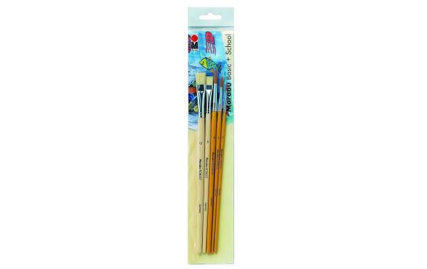 Marabu Pinsel-Set "Basic + School", 5-teilig