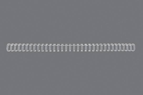 Drahtbinderücken 6mm A4 weiss, 34 Ringe 100 Stück GBC RG810470