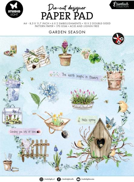 SIZZIX Designblock A4 DCPP143 Garden season 32 Blatt