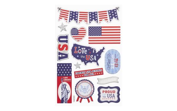 HobbyFun Motivsticker USA 1 Blatt