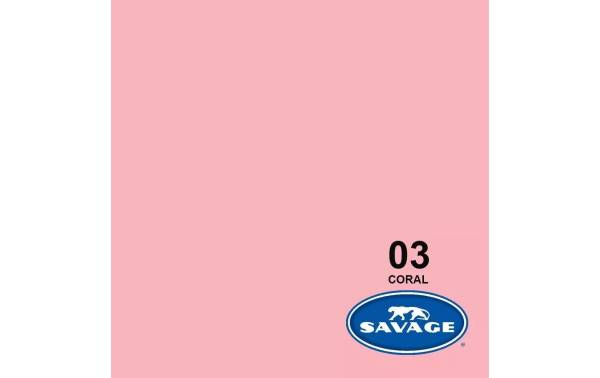 Savage Hintergrund Papier 2.72 x 11m Coral