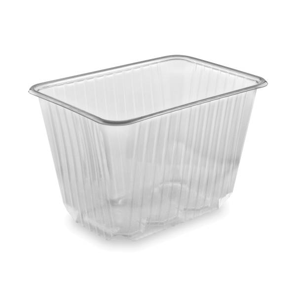 Rechteckschale (PP) klar 186 x 133 mm 2000ml – 50 Stück