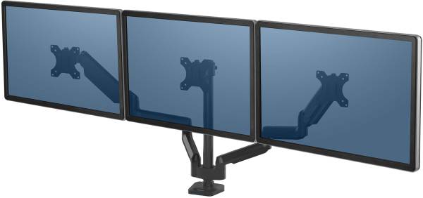 Monitorhalter Platinum Series dreifach, schwarz, 2xUSB FELLOWES 8042601