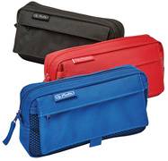 herlitz Stifte-Tasche mit Netztasche, schwarz