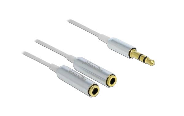 Delock Audio-Kabel Klinke 3.5mm, male – Klinke 3.5mm, female 0.25 m