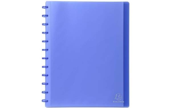 EXACOMPTA Sichtbuch DIN A4, 30 Hüllen, blau-transluzent