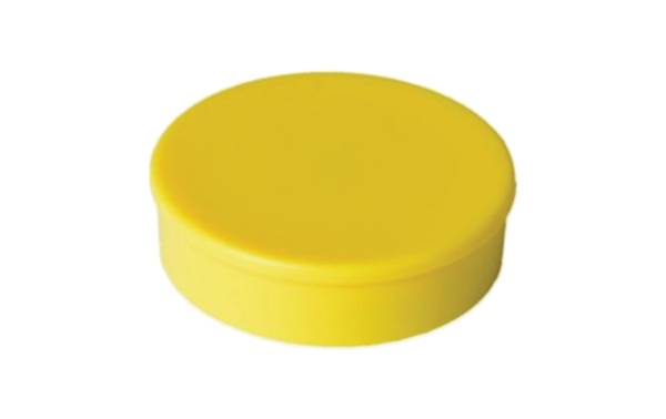 Berec Haftmagnet Ø 30 mm, 10 Stück, Gelb