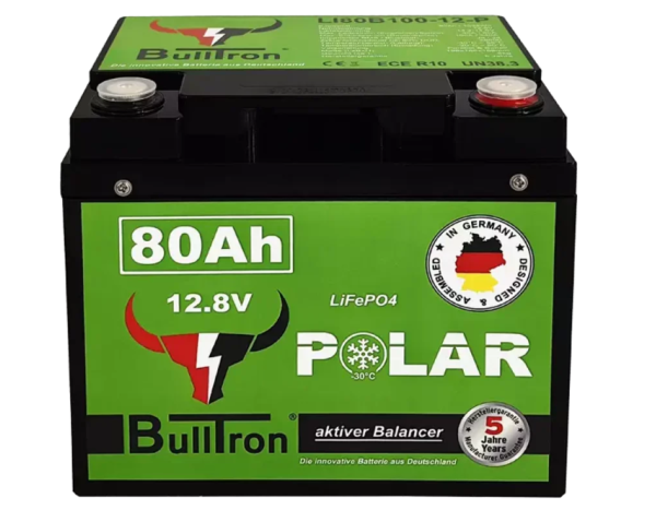 Batterie BullTron Polar 80 Ah LiFePO4 12,8 V Akku mit Smart BMS, Bluetooth Ap…