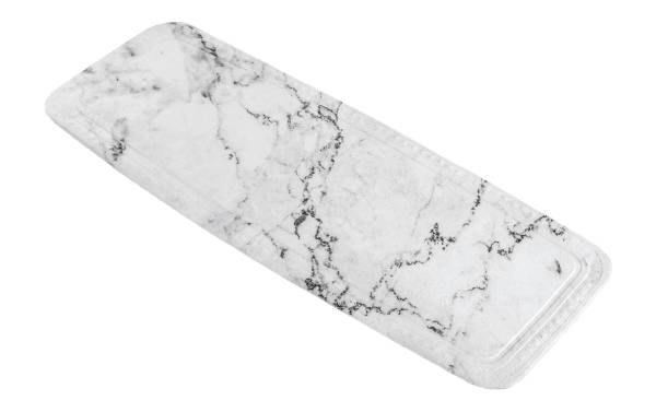 Kleine Wolke Badewanneneinlage Marble 36 x 92 cm, Grau-Marmor/Weiss