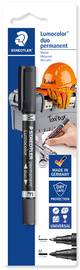 STAEDTLER Lumocolor Heimwerkermarker duo permanent, Blister