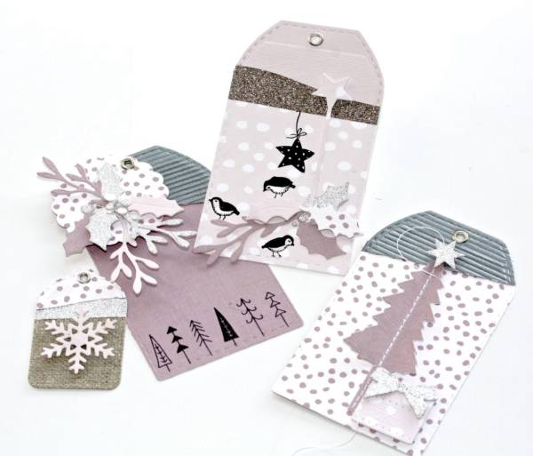 SIZZIX Stanzformen Etiketten 662838 9er Set