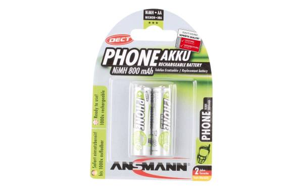 ANSMANN NiMH Akku SPECIAL, Mignon AA, 800 mAh, 2er Blister