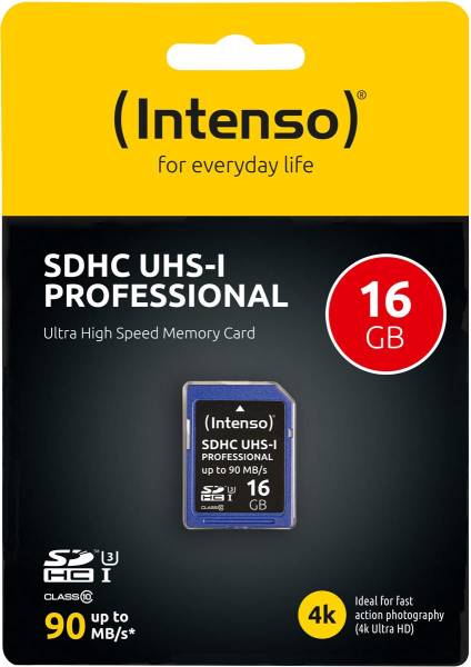 SDHC Card PRO 16GB UHS-I INTENSO 3431470