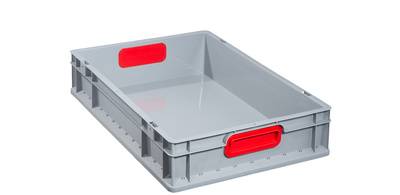 allit Transportbehälter ProfiPlus EuroBox 632, grau/rot