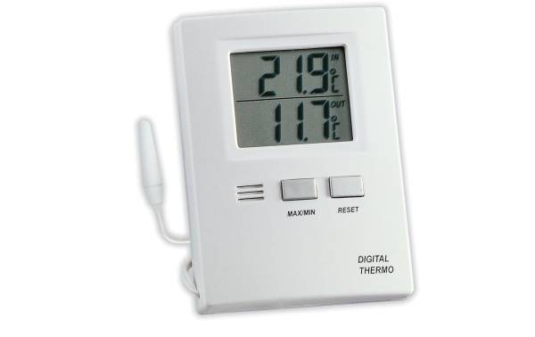TFA Dostmann Thermometer Digital, Weiss