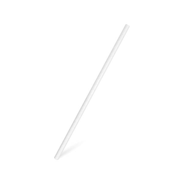 Papiertrinkhalm weiß 6mm x 20cm – 25 Stück