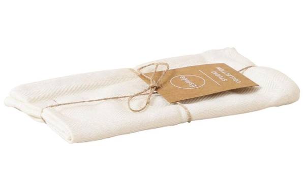 Esmée Stoffserviette 45 cm x 45 cm, 1 Stück, Crème