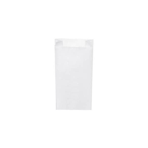 Papierfaltenbeutel weiß 12+5 x 24 cm 1kg – 1000 Stück