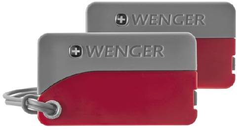WENGER Aluminium Luggage Tags 2 pcs 606966 Red