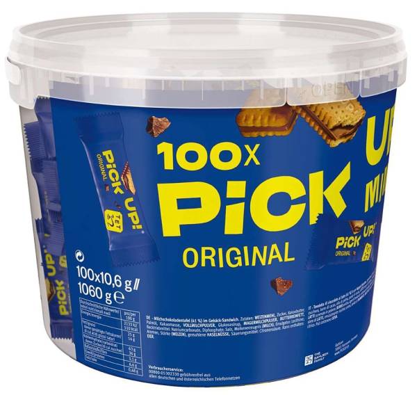 PiCK UP! Keksriegel 'Choco minis', Vorteilsbox