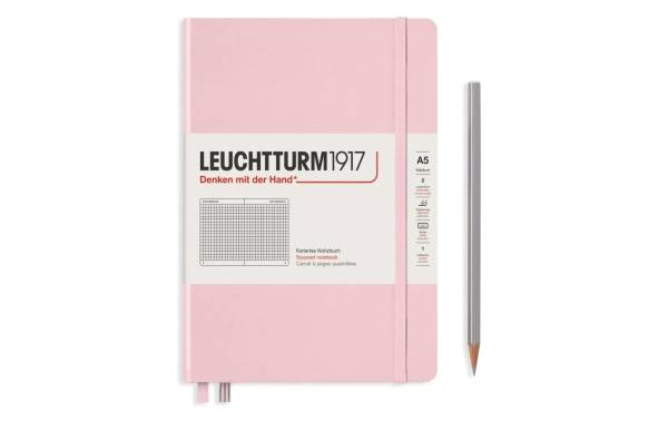 Leuchtturm Notizbuch Medium A5, Kariert, 2-teilig, Puder