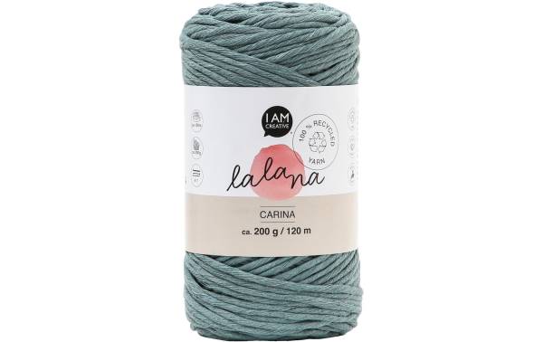 lalana Wolle Carina 200 g, Blaugrau