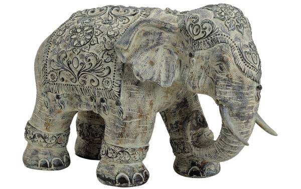 G. Wurm Dekofigur Elefant, aus Polyresin, 38 cm