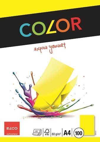 Office Color Papier A4 80g, gelb 100 Blatt ELCO 74616.72