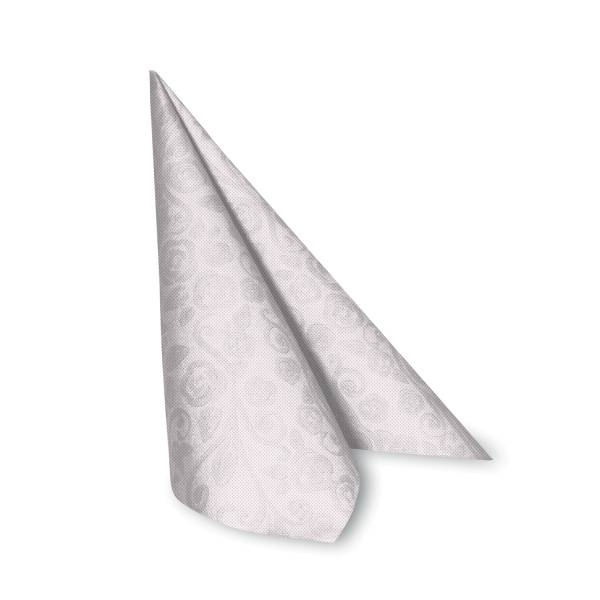 Serviette PREMIUM Dekor-R weiß 40 x 40 cm – 50 Stück