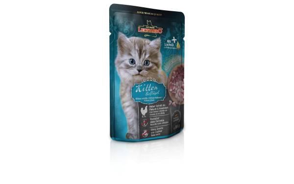 Leonardo Cat Food Nassfutter Kitten Geflügel, 85 g