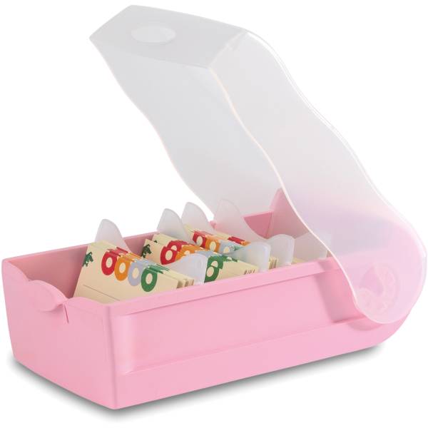 HAN Karteibox Croco A8 N451521 pastellpink 19.8×9.7×6.8cm