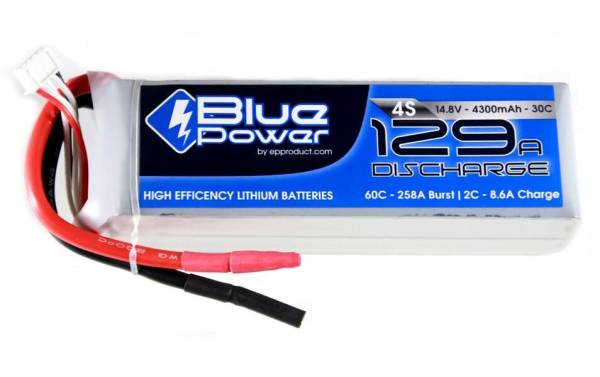 EP RC-Akku LiPo 4300 mAh 14.8 V 30C BluePower